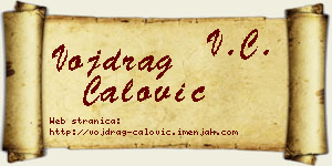 Vojdrag Ćalović vizit kartica